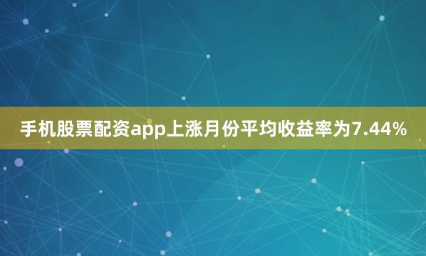 手机股票配资app上涨月份平均收益率为7.44%